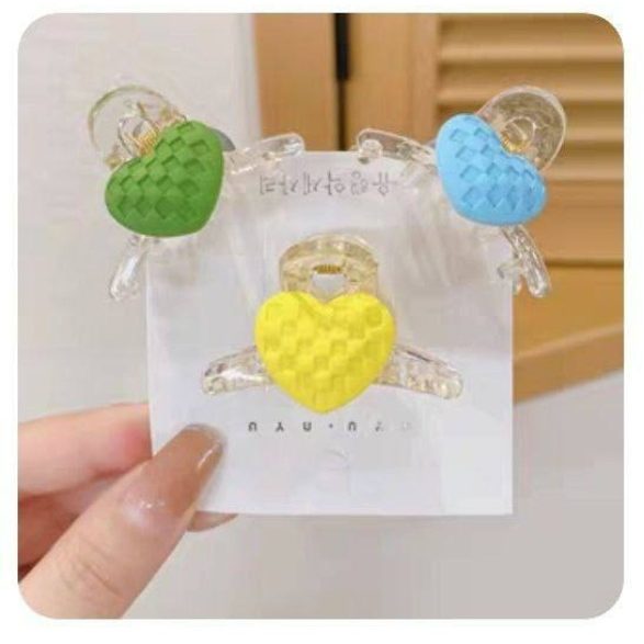 P400 pixel heart acrylic mini clip (4) مینی کلیپس اکرولیک پیکسل قلب P400