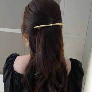 گیره مو فرانسوی مینیمالFe90مدل بسته شدش
