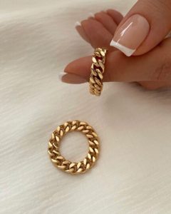 انگشتر کارتیر زنانه مدل Chain Glam21‏ فروشگاه برایاشاپ