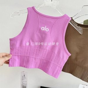 نیمتنه کراپ ورزشیalo‏ 001بنفش