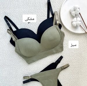 ست نیم تنه شورت سیملس قزن دارSt066سبز و مشکی