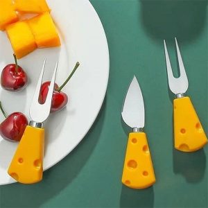 ست کارد و چنگال صبحانه خوری دسته پنیری Chz22 فروشگاه برایاشاپ