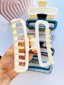 کلیپس مو خال خالی مستطیل ۱۲سانتی Om77 فروشگاه برایاشاپ