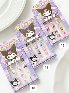 ناخن مصنوعی بچگانه طرح کرومی Xt33 فروشگاه برایاشاپ