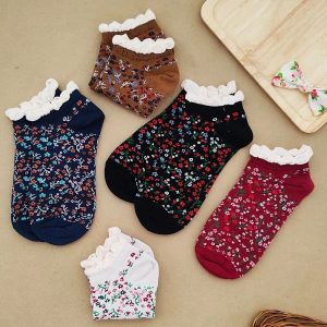 جوراب مچی گل ریز لب تور Soc102 فروشگاه برایاشاپ