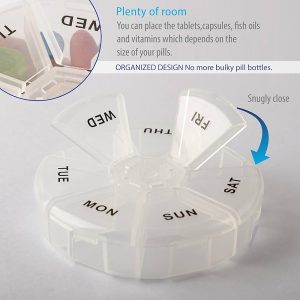 جعبه قرص هفتگی یاداور دارو Dov560 فروشگاه برایاشاپ