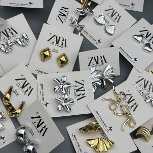 گوشواره زنانه مینیمال رنگ ثابت ضدحساسیت Gz090 فروشگاه برایاشاپ