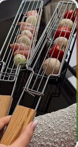 توری کباب گوجه و صیفی جات دسته دار Bar101 فروشگاه برایاشاپ